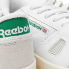 Reebok Men's LT Court Sneakers in White/Glen Green/Core Grey
