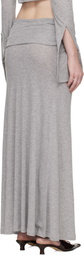 Aya Muse Gray Feyra Midi Skirt