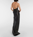 Ann Demeulemeester Halterneck leather top