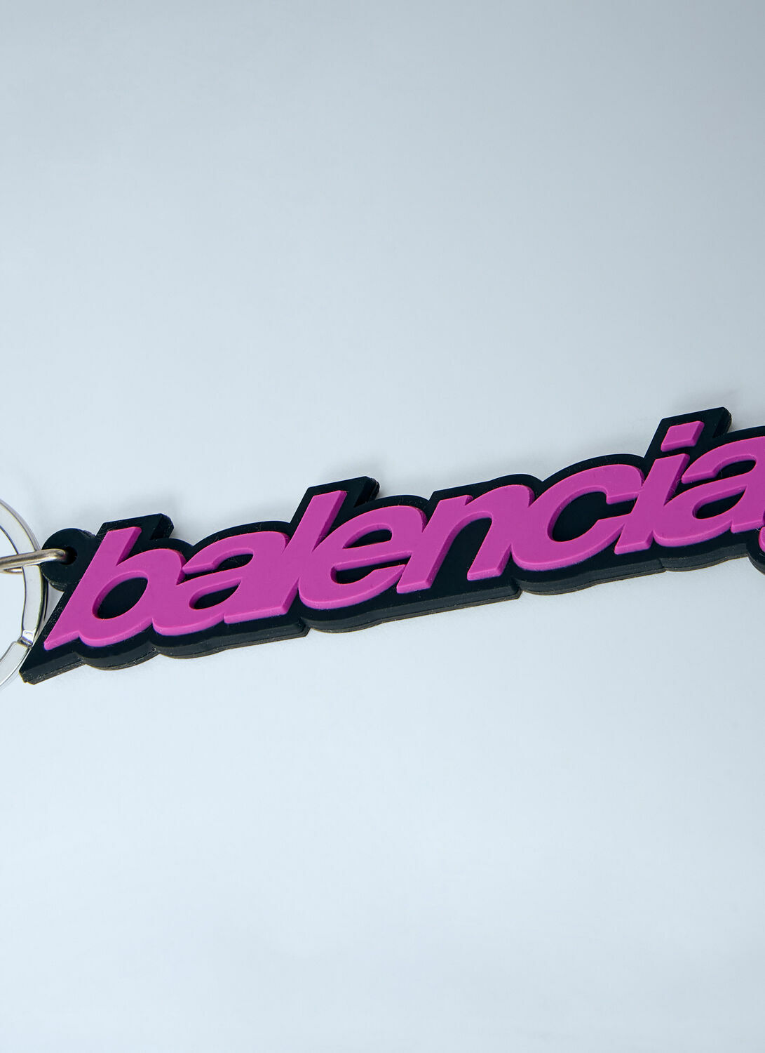 Balenciaga Biker Logo Keychain
