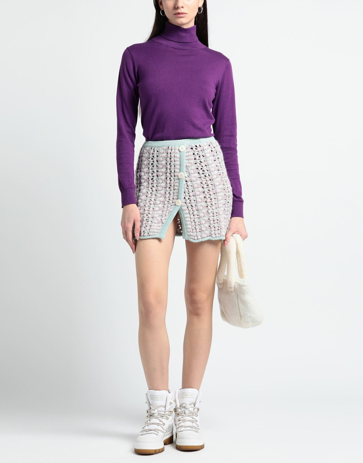 Marco Rambaldi Womens Mini skirt Lilac