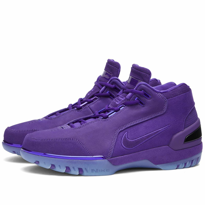 Photo: Nike Men's Air Zoom Generation Og Sneakers in Court Purple/Court Purple/Court Purple