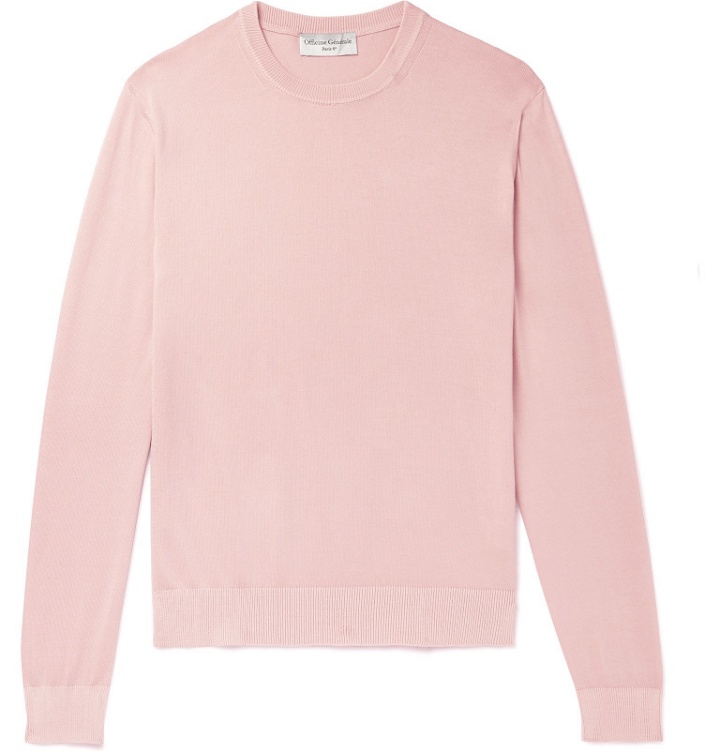 Photo: Officine Generale - Neils Cotton Sweater - Pink