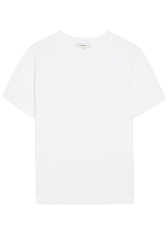 Photo: Vince Crew-neck Cotton T-shirt White