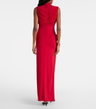 Magda Butrym Floral-appliqué draped gown