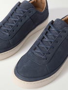 Mulo - Perforated Nubuck Sneakers - Blue