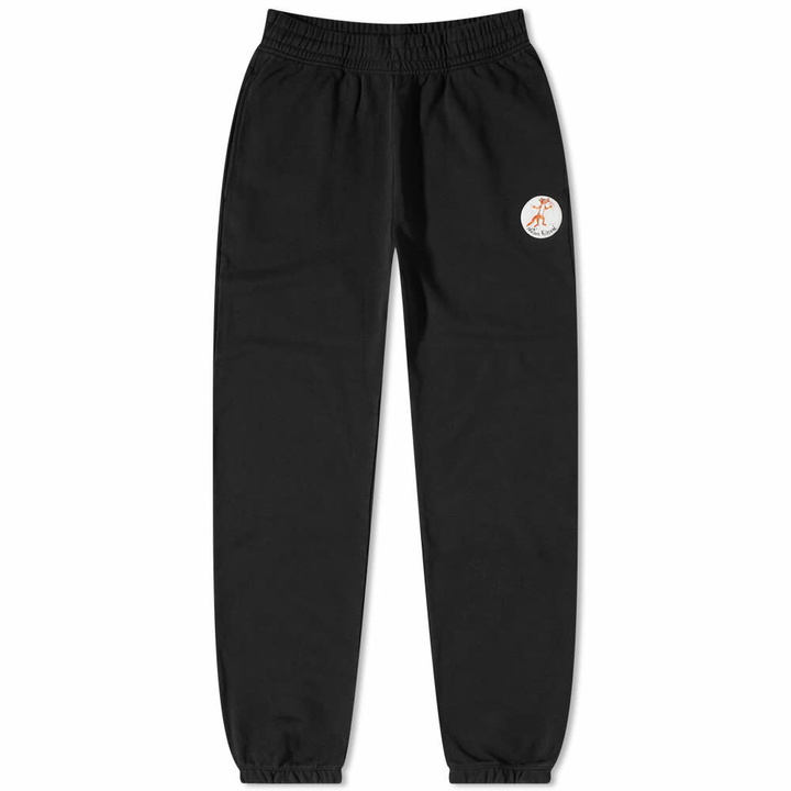 Photo: Maison Kitsuné x Olympia Le Tan Flower Fox Patch Sweat Pant in Black