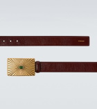 Versace Embellished leather belt
