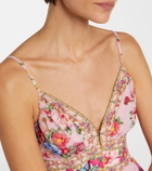 Camilla Floral silk minidress