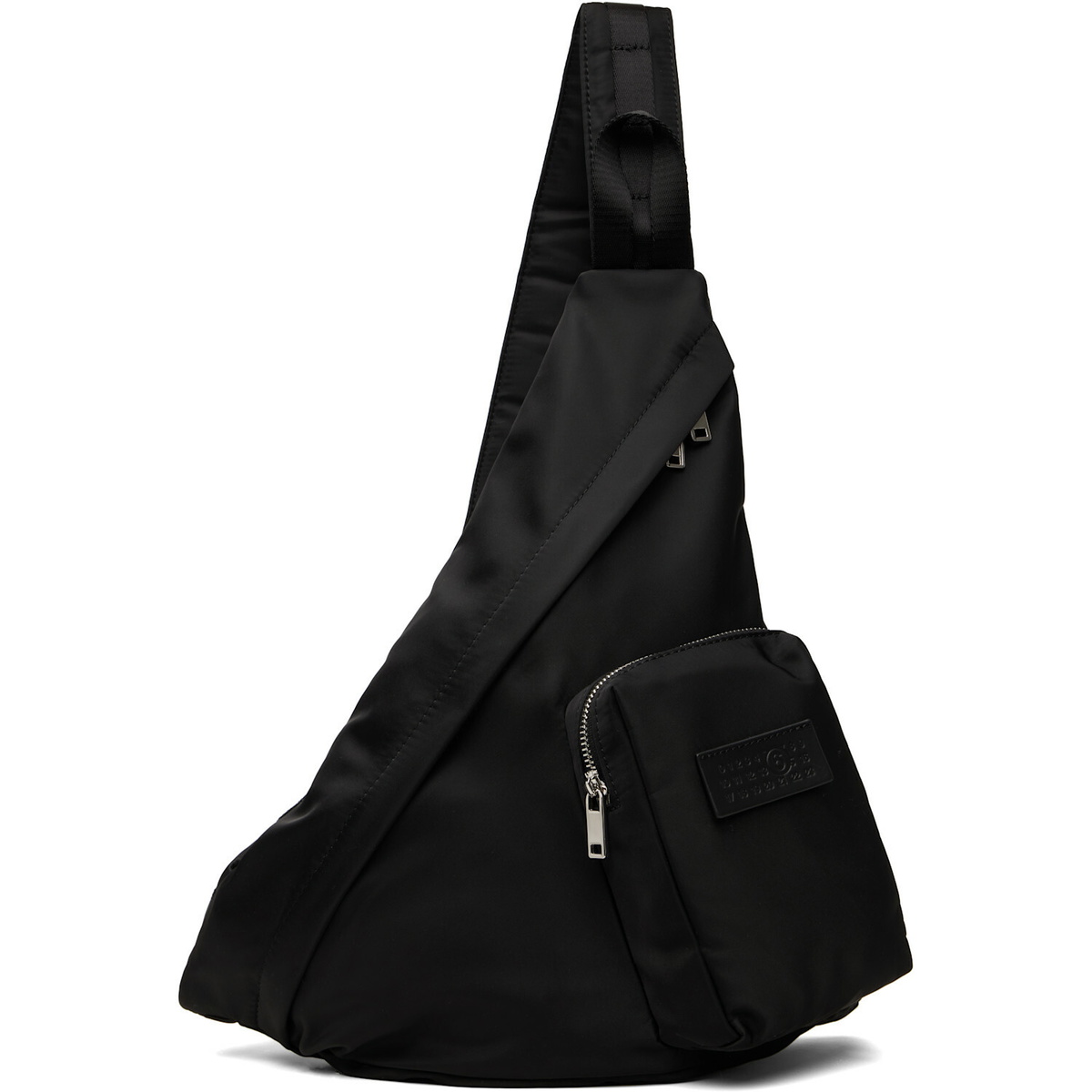 MM6 Maison Margiela Black Numeric Sling Backpack