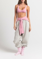 Skims Ribbed Wool-blend Bralette Pink