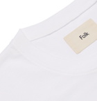 Folk - Slim-Fit Printed Cotton-Jersey T-Shirt - Men - White