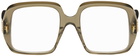 LOEWE Khaki Anagram Glasses