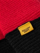 Gallery Dept. - Topanga Logo-Print Two-Tone Ribbed-Cotton Beanie