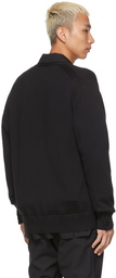 Sacai Black Suiting Mix Blazer