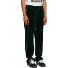 Off-White Green Velvet Pajama Lounge Pants