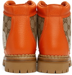 Gucci Orange The North Face Edition Lace-Up Boots