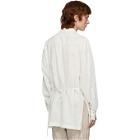 Ziggy Chen White Pocket Overshirt Jacket