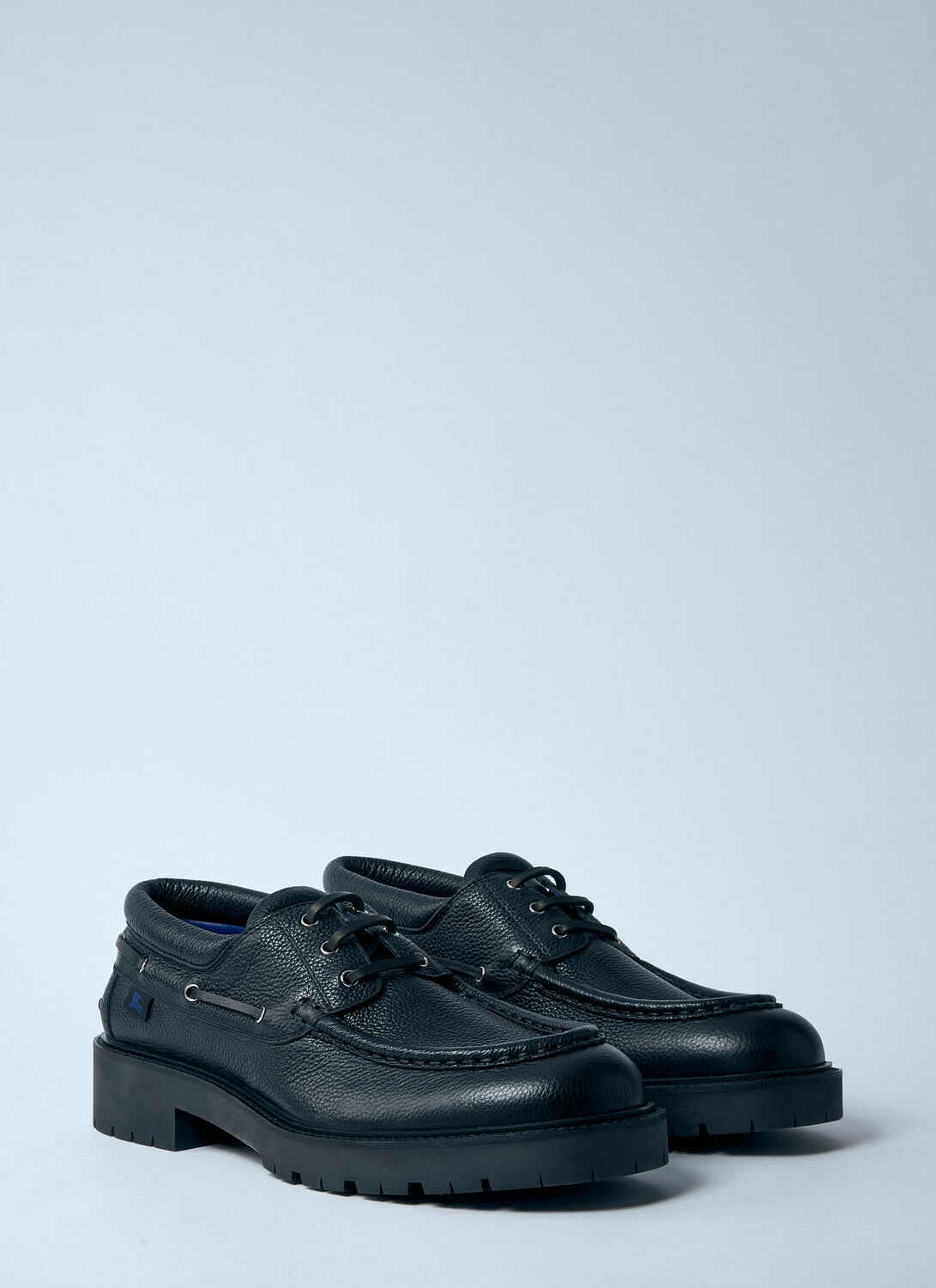 Burberry Leather Raft Boat Shoes