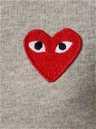 COMME DES GARÇONS PLAY - Embroidered Red Heart Jersey Hoodie