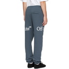 Off-White Gray Bookish Scarf Cuffed Sweatpants