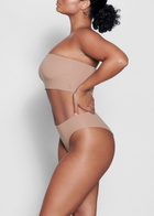 Skims Stretch-jersey Cheeky Briefs Light Brown