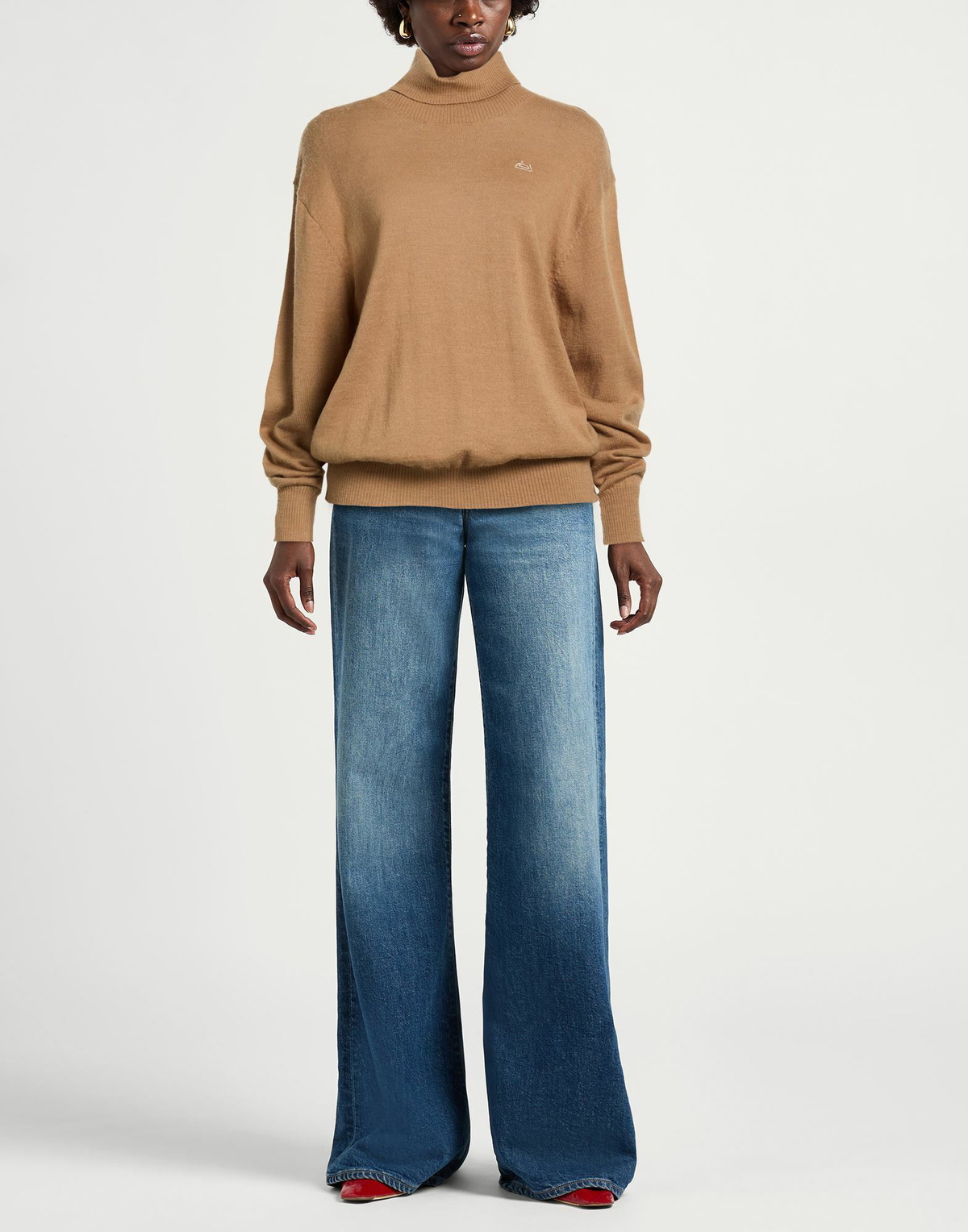 Jijil Womens Turtleneck Sand