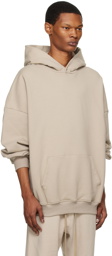 Fear of God Taupe Flocked Hoodie