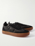 Officine Creative - Kombined Suede-Trimmed Leather Sneakers - Black