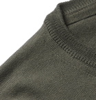 Officine Generale - Nina Slim-Fit Virgin Wool Sweater - Green