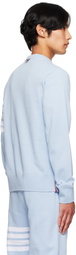 Thom Browne Blue Classic Loopback 4-Bar Sweatshirt