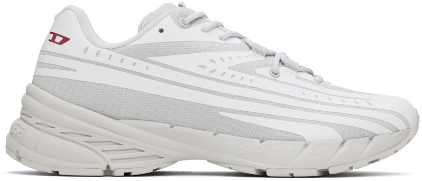 Diesel White & Gray D-Airspeed Low Sneakers Diesel