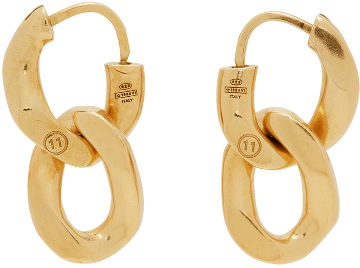 Photo: Maison Margiela Gold Curb Chain Earrings
