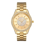 JBW Mondrian Gold Diamond Dial 18kt Gold Plated Stainless Steel Ladies Watch J6303B