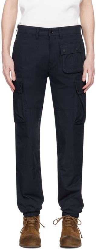 Photo: Belstaff Navy Trailmaster Cargo Pants