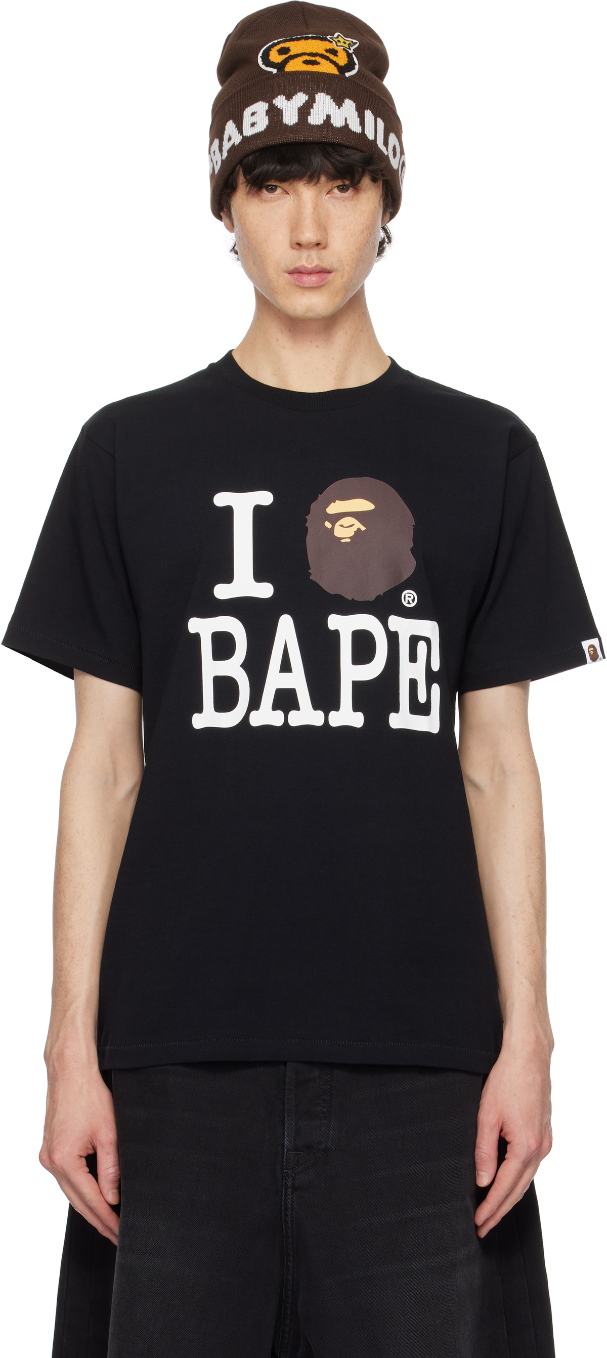 【人気】A BATHING APE I LOVE BAPE 黒 Tシャツ BAPE Black 'I Love Bape' T-shirt A Bathing Ape