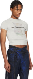 Ottolinger Gray Deconstructed T-shirt