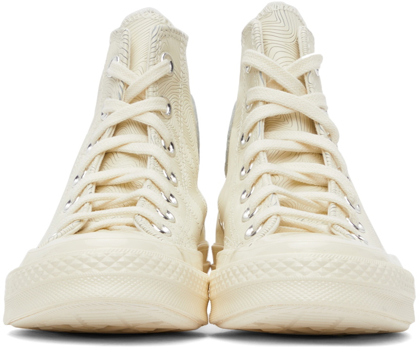 Converse Beige Leather Chuck 70 High Sneakers