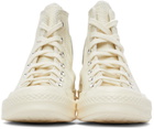 Converse Beige Leather Chuck 70 High Sneakers