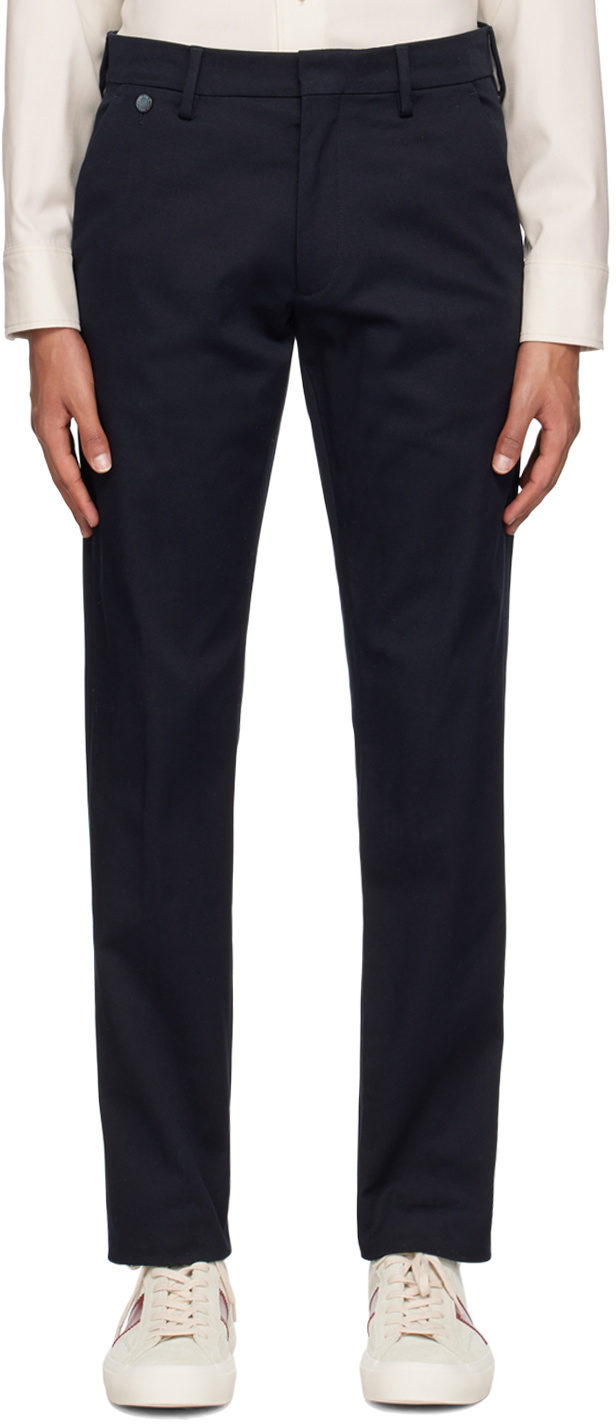 Agnona Navy Slim-Fit Trousers Agnona