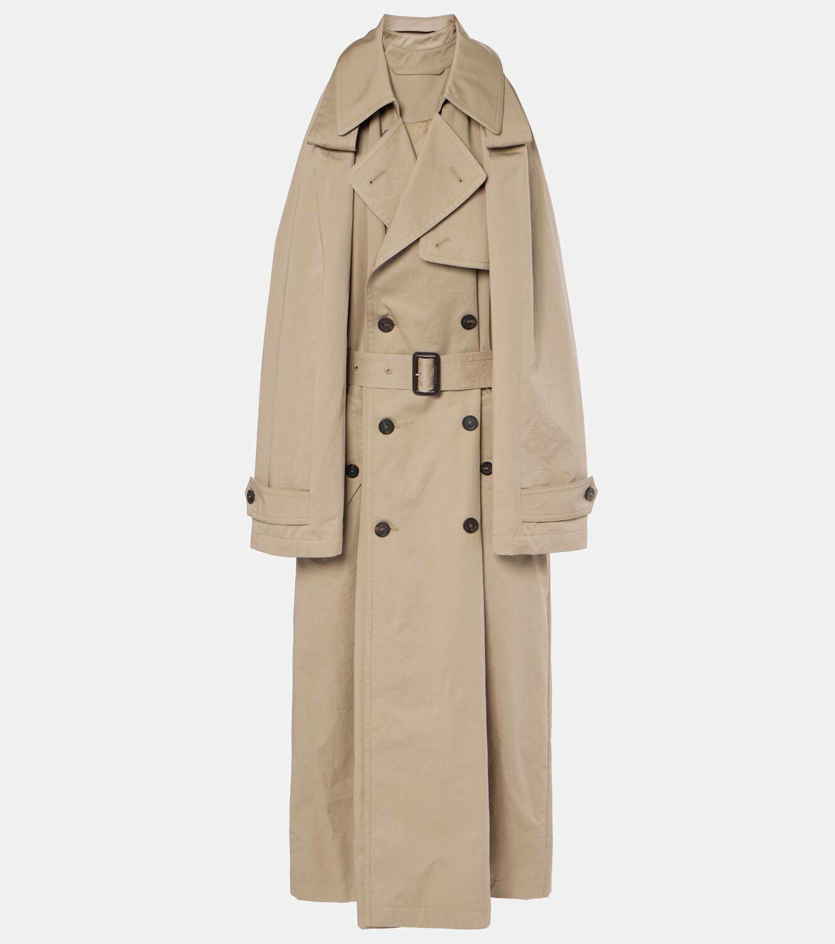 Balenciaga Suspended Trench cotton twill midi dress
