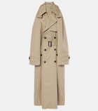 Balenciaga Suspended Trench cotton twill midi dress