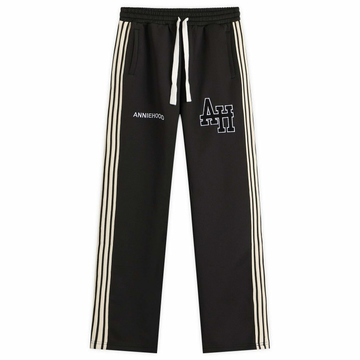 Photo: ANNIE HOOD Men's College Track Pants in Black