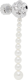 SHUSHU/TONG YVMIN Edition Faux-Pearl Chain Rose Single Earring