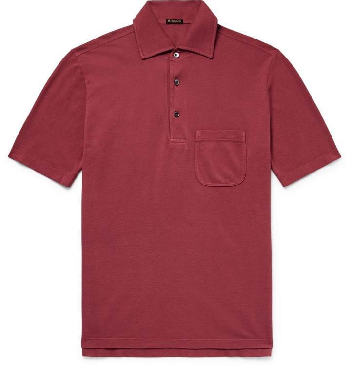 Photo: Rubinacci - Cotton-Piqué Polo Shirt - Men - Red