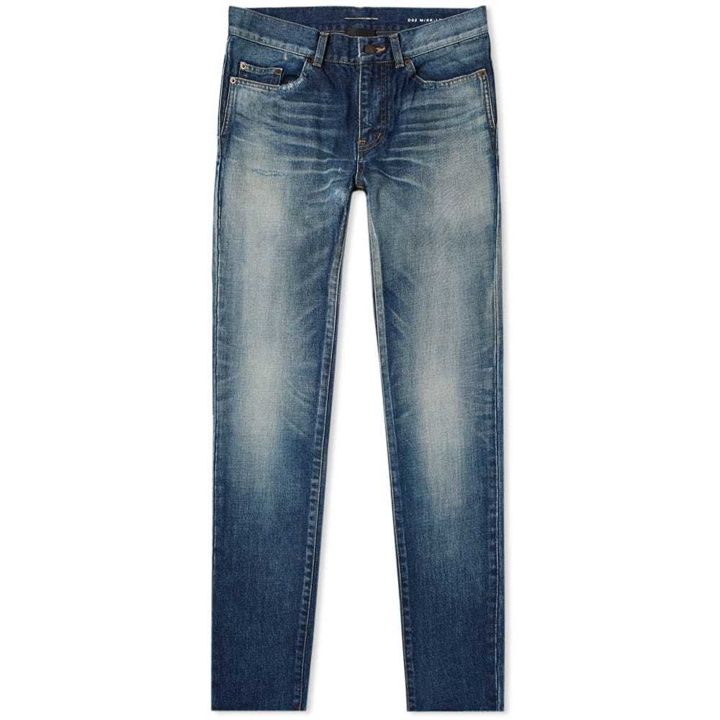 Photo: Saint Laurent Trashed Distressed Skinny Jean