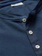 Schiesser - Karl Heinz Cotton-Jersey Henley Pyjama T-Shirt - Blue