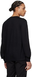 Helmut Lang Black Curved Sleeve Sweater