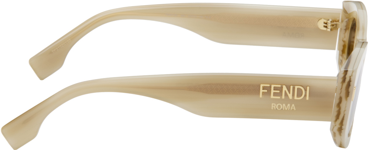 Fendi Beige Roma Sunglasses Fendi display picture 1
