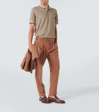 Zegna Cotton-blend polo shirt